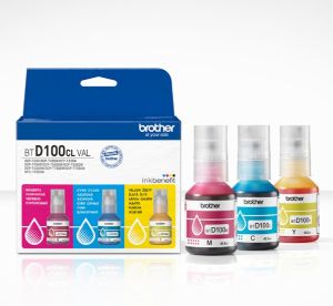 Consumable Brother BTD100CLVAL Brother Colored Multipack Ink Bottles