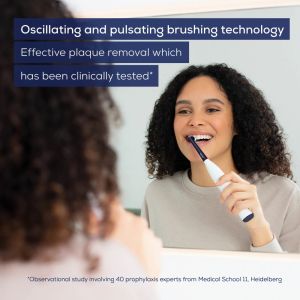 Electric toothbrush Beurer TB 15 Electric toothbrush; 2 cleaning programs; 12 days Battery life; 2-minute timer; Oscillating, pulsating, brushing technology; Incl. USB-C charging cable and Clean Eco brush head; white