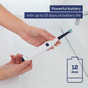 Electric toothbrush Beurer TB 15 Electric toothbrush; 2 cleaning programs; 12 days Battery life; 2-minute timer; Oscillating, pulsating, brushing technology; Incl. USB-C charging cable and Clean Eco brush head; white