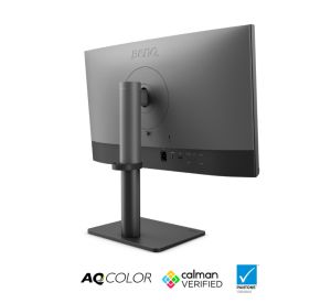 Monitor BenQ PD2706QN, 27", 100Hz, 4K IPS, AQCOLOR, Designer, Pantone, Nano Matte Panel, HDR10, 100% sRGB, Card Reader, HDMI (2.0), DP (1.4), USB-C (DP alt. PD 90W), USB Hub, 3.5 Jack, 2x 3W, Pivot, Height adj. 115mm, VESA 100