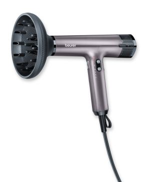 Hair dryer Beurer HC 100 Excellence Hair dryer, ECO technology, lightweight and ergonomic, Slim, magnetic nozzle and diffuser, Ion function, 4 temperature and blower settings, Integrated memory function