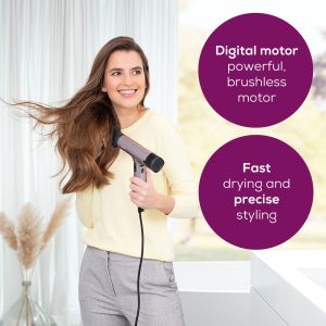 Hair dryer Beurer HC 100 Excellence Hair dryer, ECO technology, lightweight and ergonomic, Slim, magnetic nozzle and diffuser, Ion function, 4 temperature and blower settings, Integrated memory function