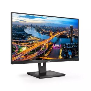 Monitor Philips 245B1, 23.8" IPS WLED, 2560x1440@75Hz, 4ms GtG, 250cd m/2, 1000:1, DCR 50M:1, Adaptive Sync, FlickerFree, Low Blue Mode, 2Wx2, Tilt, Height Adjust, Pivot, Swivel, DVI, HDMI, DP, USB hub