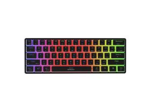 Keyboard Genesis Mechanical Gaming Keyboard Thor 660 G2 Wireless RGB Backlight BLACK GATERON BROWN