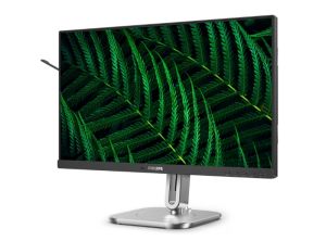 Monitor Philips 24B2G5200, 23.8" IPS WLED, 1920x1080@100Hz, 4ms GtG, 300cd m/2, 1000:1, 50M:1 DCR, Adaptive Sync, FlickerFree, Blue Light tech., 3Wx2, Tilt, Height Adjust, Pivot, Swivel, D-SUB, HDMI, DP, USB hub