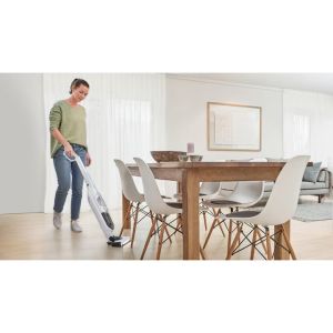 Прахосмукачка Bosch BCH3P2301, Cordless Handstick Vacuum cleaner 2 in 1 Flexxo Gen2, Serie 4, 2 Ah, 23V, 81 dB(A), AllFloor Power Brush with LED, White