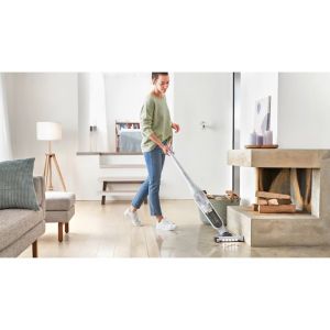 Прахосмукачка Bosch BCH3P2301, Cordless Handstick Vacuum cleaner 2 in 1 Flexxo Gen2, Serie 4, 2 Ah, 23V, 81 dB(A), AllFloor Power Brush with LED, White