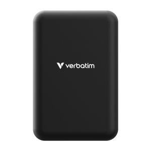 Verbatim Charge 'n' Go Essentials Power Bank Magnetic Wireless 20000mAh Black External Battery