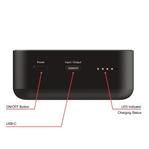 Verbatim Charge 'n' Go Essentials Power Bank Magnetic Wireless 20000mAh Black External Battery