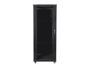 Communication cabinet Lanberg rack cabinet 19" free-standing 32U / 600x800 self-assembly flat pack, black