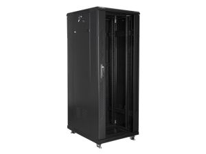 Communication cabinet Lanberg rack cabinet 19" free-standing 32U / 600x800 self-assembly flat pack, black