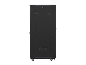 Communication cabinet Lanberg rack cabinet 19" free-standing 32U / 600x800 self-assembly flat pack, black