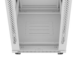 Communication cabinet Lanberg rack cabinet 19" free-standing 42U/600x800 (flat pack) with glass door lcd gray v2