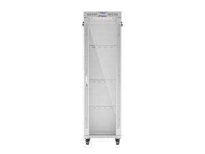 Communication cabinet Lanberg rack cabinet 19" free-standing 42U/600x800 (flat pack) with glass door lcd gray v2