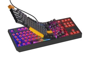 Keyboard Genesis Gaming Keyboard Thor 230 TKL Anchor Gray Negative US RGB Mechanical Outemu Red