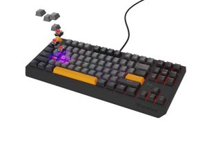 Keyboard Genesis Gaming Keyboard Thor 230 TKL Anchor Gray Negative US RGB Mechanical Outemu Red