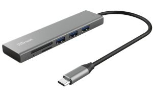 USB hub TRUST Halyx Fast USB-C Hub & Card Reader