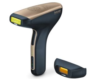 Photoepilator Beurer IPL 8800 Velvet Skin Pro Hair-remover, battery powered, Auto flash, 4.5 cm2, 1 attachment 2 cm2, 600,000 pulses, safe skin sensor, UV filter, 6 energy levels, black
