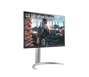Monitor LG 27UP650K-W, 27" UHD 4K IPS AG, DCI-P3 95%, UltraFine, 5ms, 1200:1, Mega DFC, 400 cd/m2, 3840x2160, HDR 10, VESA Display HDR 400, HDMI, DisplayPort, Headphone out, Height Adjustable, Pivot Tilt, Reader Mode