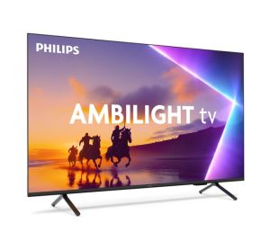 Philips TV 50PUS8510/12, 50" 4K Ultra HD QLED, 3840x2160p, DVB-T/T2/T2-HD/C/S/S2, 60Hz, Ambilight 3, Pixel Precise UHD, 90% DCI, HDR+, Titan OS, Dolby Atmos, Dolby Digital, VRR, 3*HDMI, 2*USB, 802.11ac, 20W RMS, Black