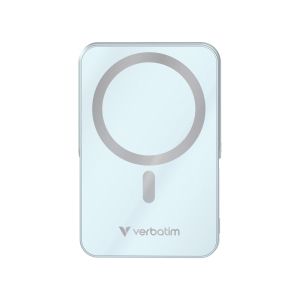 Verbatim Charge 'n' Go Power Bank with Stand Magnetic Wireless 10000mAh Blue