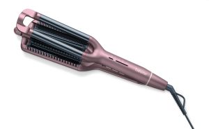 Press Beurer HT 65 Wave styler, 4 in 1: beach waves, natural waves, mermaid waves, water waves, Ceramic keratin coating, Individual temperature settings (160 - 210 °C), Digital display, Key lock, Automatic switch-off after 30 min.