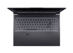 Laptop Acer Aspire 16, A16-71M-70ER, Intel Core Ultra 7 155H (up to 4.80GHz, 24MB), 16" WUXGA+ (2048x1280) OLED 120Hz, 400nit, 1*16GB DDR5X 4600MHz, 512GB PCIe NVMe SSD, Intel UMA, FHD Cam, WiFi 6E, BT 5.3, Backlit Kbd, No OS, Steel Grey