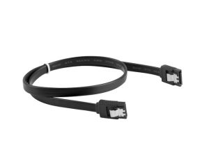 Cable Lanberg SATA DATA III (6GB/S) F/F cable 30cm metal clips, black