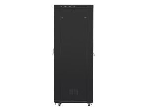 Communication cabinet Lanberg rack cabinet 19" free-standing 47U/800x1000 (flat pack) with mesh door lcd black v2