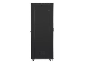 Communication cabinet Lanberg rack cabinet 19" free-standing 47U/800x1000 (flat pack) with mesh door lcd black v2