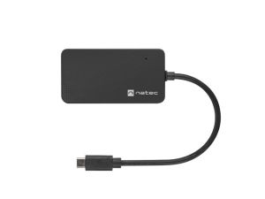 USB hub Natec usb 3.0 hub silkworm 4-ports black usb-c