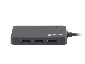 USB hub Natec usb 3.0 hub silkworm 4-ports black usb-c