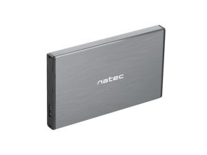 Natec External HDD/SSD Enclosure Rhino Go SATA 2.5" USB 3.0 Gray