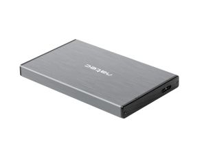 Natec External HDD/SSD Enclosure Rhino Go SATA 2.5" USB 3.0 Gray