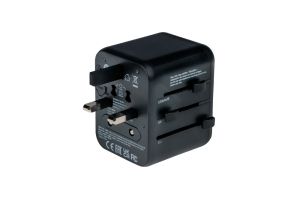 Adapter Verbatim UTA-02 Universal Travel Adapter with 1 x USB-C PD 20W / 1 x USB-A QC 3.0