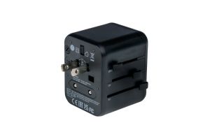 Adapter Verbatim UTA-02 Universal Travel Adapter with 1 x USB-C PD 20W / 1 x USB-A QC 3.0