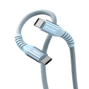 Cable Verbatim Sync & Charge USB-C to USB-C 60W Magnetic 120 cm - Blue