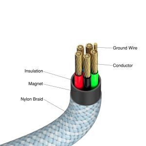 Cable Verbatim Sync & Charge USB-C to USB-C 60W Magnetic 120 cm - Blue