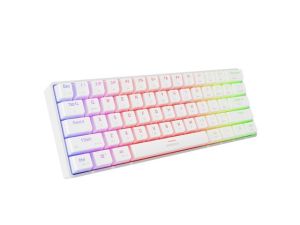 Keyboard Genesis Mechanical Gaming Keyboard Thor 660 G2 Wireless RGB Backlight WHITE GATERON RED