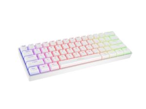 Keyboard Genesis Mechanical Gaming Keyboard Thor 660 G2 Wireless RGB Backlight WHITE GATERON RED