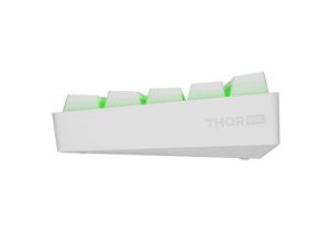 Keyboard Genesis Mechanical Gaming Keyboard Thor 660 G2 Wireless RGB Backlight WHITE GATERON RED