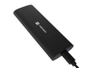 Hard drive enclosure Natec External SSD Enclosure Rhino M.2 NVME Lite USB-C 3.1 GEN 2 Aluminum