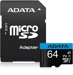 Memory ADATA 64GB MicroSDXC UHS-I CLASS 10 (with adapter)