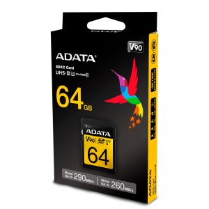 ADATA 64GB SDXC UHS-II U3 CLASS 10 memory