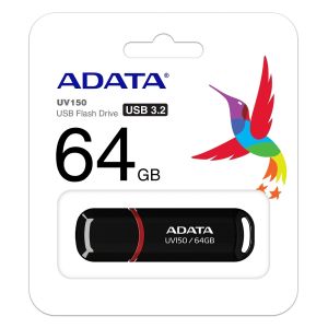 Memory Adata 64GB UV150 USB 3.2 Gen1-Flash Drive Black