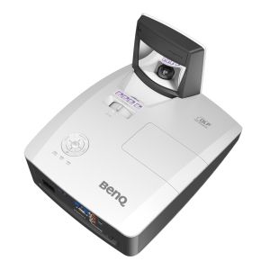 Multimedia projector BenQ MW855UST+, DLP, WXGA (1280x800), Ultra Short-throw, 3500 ANSI Lumens, Contrast 10000:1, Vertical lens shift, HDMI 2.0 x2, RJ45, VGA in x1, VGA out, Audio In/Out, RCA, 10W Speaker x2, Wall mount included, Optional Qcast and Inter