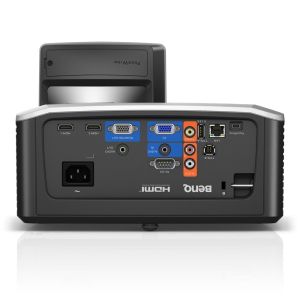 Multimedia projector BenQ MW855UST+, DLP, WXGA (1280x800), Ultra Short-throw, 3500 ANSI Lumens, Contrast 10000:1, Vertical lens shift, HDMI 2.0 x2, RJ45, VGA in x1, VGA out, Audio In/Out, RCA, 10W Speaker x2, Wall mount included, Optional Qcast and Inter