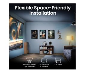 Multimedia projector BenQ TK700ST DLP, 4K UHD (3840x2160), HDR, Ultra-fast 4ms, 10K:1, 3000 AL, 1.2x Zoom, Keystone 2D, Console Gaming, 2xHDMI, USB, RS232, Speaker 5W, eARC, Dolby Atmos, Audio out, 28dB (Eco)