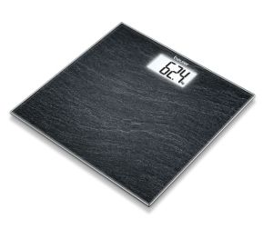 Scale Beurer GS 203 Glass bathroom scale, Slate, 150 kg/100 g, 5 years warranty