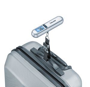 Beurer LS 06 luggage scale; blue illuminated display; 1 m tape measure; 40 kg